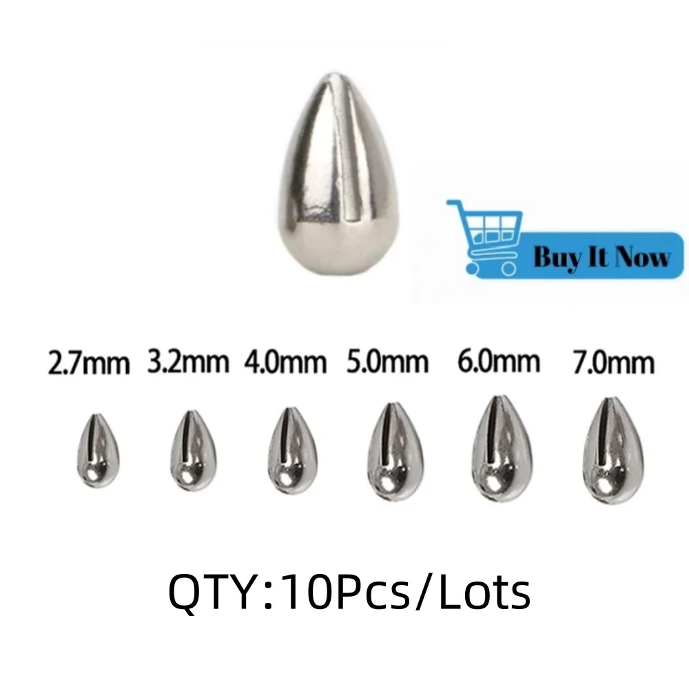 AROMA 10pcs Tungsten Ice Fishing Jig Head Primary Color Without Hook,2.7mm-7mm Tear Drop Winter Pike Lure DIY Material Plain
AROMA 10pcs Tungsten Ice Fishing Jig Head Primary Color Without Hook,2.7mm-7mm Tear Drop Winter Pike Lure DIY Material Plain