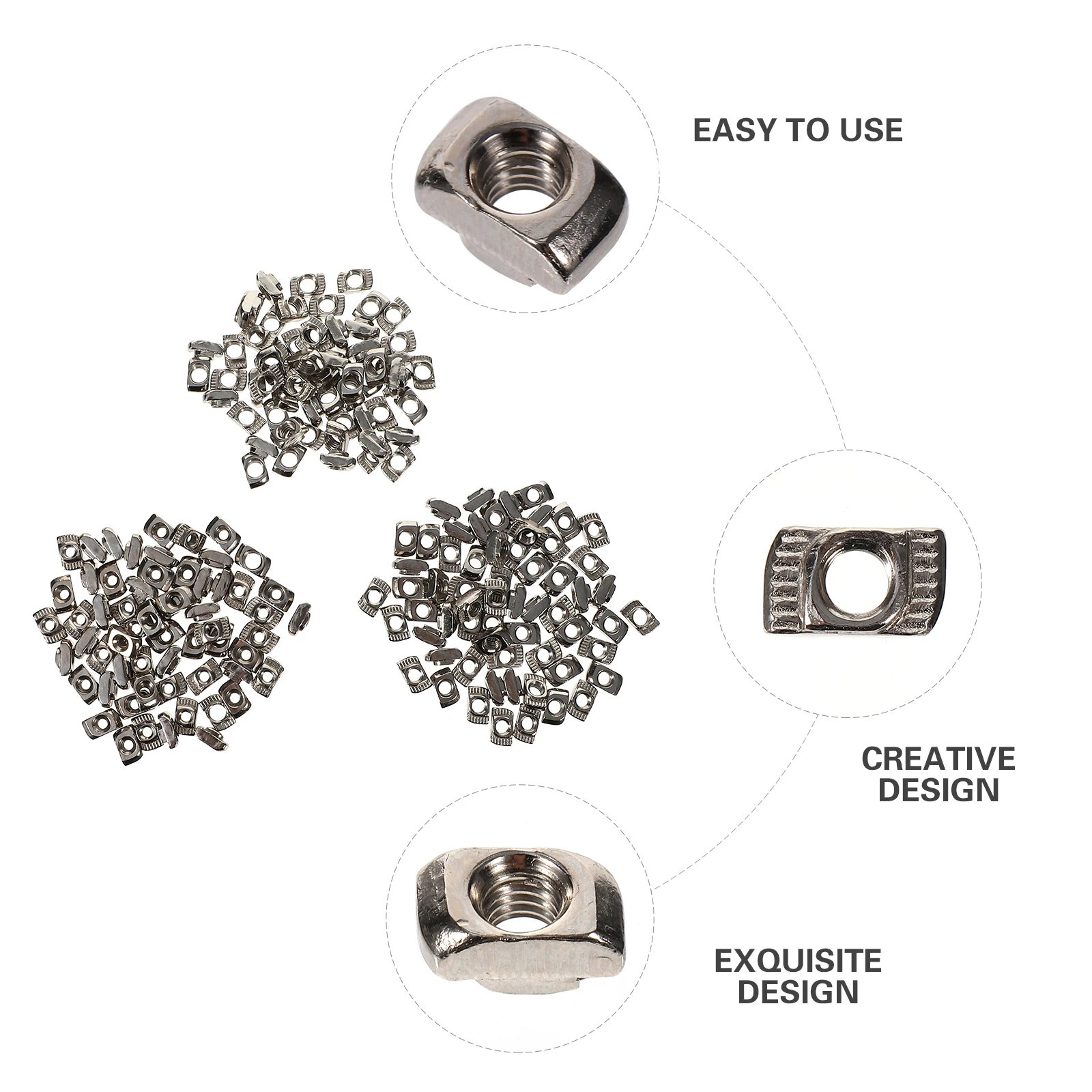 180Pcs T-Type Nut Carbon Steel Slider Nut for Aluminum Profiles Fine Workmanship High Hardness Hammer Head Nuts
180Pcs T-Type Nut Carbon Steel Slider Nut for Aluminum Profiles Fine Workmanship High Hardness Hammer Head Nuts