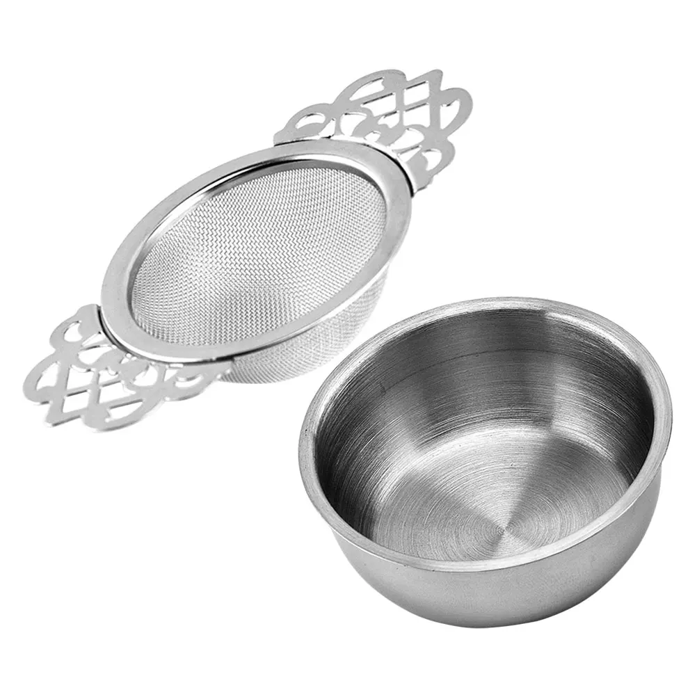 Stainless Steel Tea Strainer Filter Bowl Fine Mesh Infuser Loose Leaf Holder Coffee Teapot Accessory Precision Filtration
Stainless Steel Tea Strainer Filter Bowl Fine Mesh Infuser Loose Leaf Holder Coffee Teapot Accessory Precision Filtration