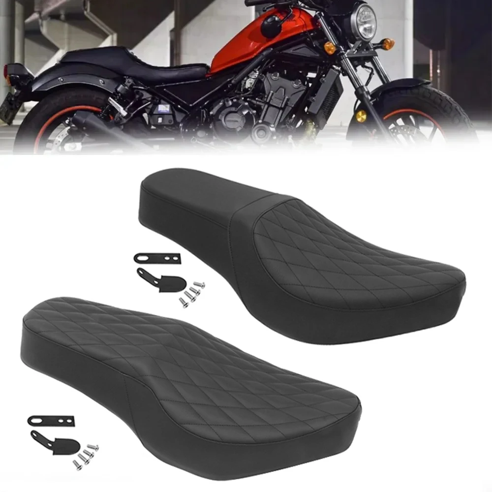 For Honda Rebel CMX 500 300 CMX300 CMX500 2017-2025 Black Motorcycle Front Driver Rear Passenger Two Up Seat Cushion PU Leather
For Honda Rebel CMX 500 300 CMX300 CMX500 2017-2025 Black Motorcycle Front Driver Rear Passenger Two Up Seat Cushion PU Leather