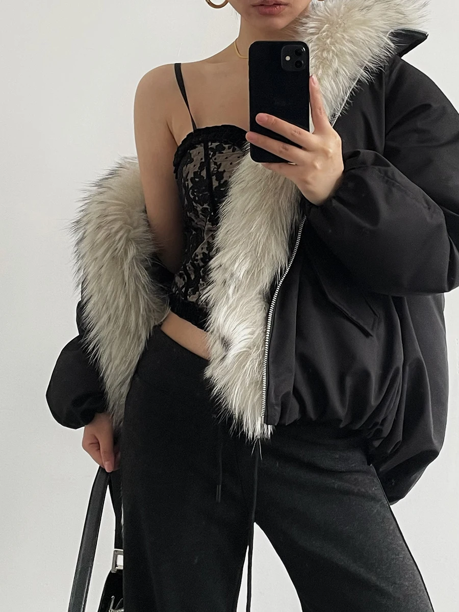 Женская новая зимняя куртка Acupstudio Jiangyou с воротником из натурального меха, наполнителем из 90% белого пуха, свободного кроя, в уличном стиле
Женская новая зимняя куртка Acupstudio Jiangyou с воротником из натурального меха, наполнителем из 90% белого пуха, свободного кроя, в уличном стиле