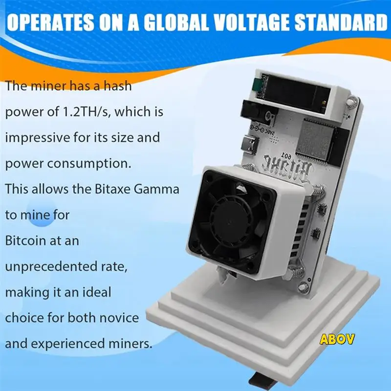 Bitaxe Gamma 601 BTC Solo Miner 18 Вт 1,2TH/S Crypto Miner BM1370 Asic Chip от Antminer S21 Pro Bitcoin BTC Miner UK Plug
Bitaxe Gamma 601 BTC Solo Miner 18 Вт 1,2TH/S Crypto Miner BM1370 Asic Chip от Antminer S21 Pro Bitcoin BTC Miner UK Plug