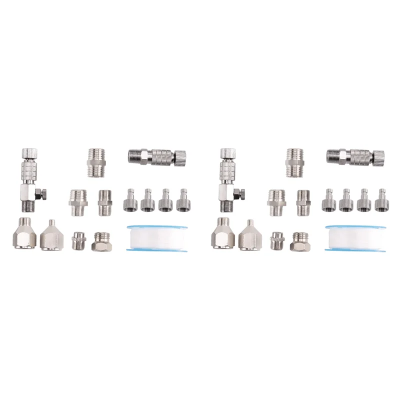 Exquisite-28 шт. Набор адаптеров для аэрографа, быстроразъемные разъединительные муфты для аэрографа, комплект адаптеров для аэрографа, комплект фитинговых разъемов
Exquisite-28 шт. Набор адаптеров для аэрографа, быстроразъемные разъединительные муфты для аэрографа, комплект адаптеров для аэрографа, комплект фитинговых разъемов