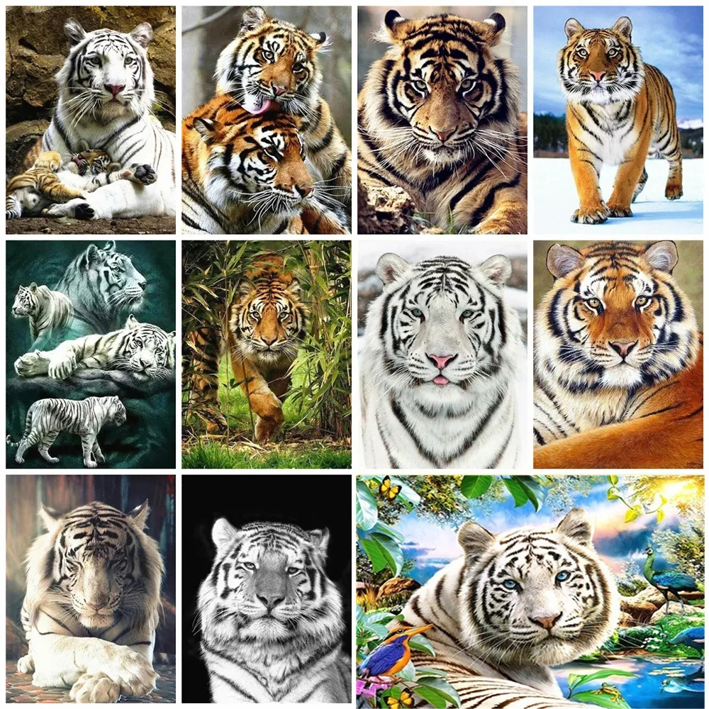 HUACAN 5D Diamond Painting Animal Tiger Full Square Rhinestone Picture Embroidery Sale Diamond Mosaic Home Decor Gift
HUACAN 5D Diamond Painting Animal Tiger Full Square Rhinestone Picture Embroidery Sale Diamond Mosaic Home Decor Gift