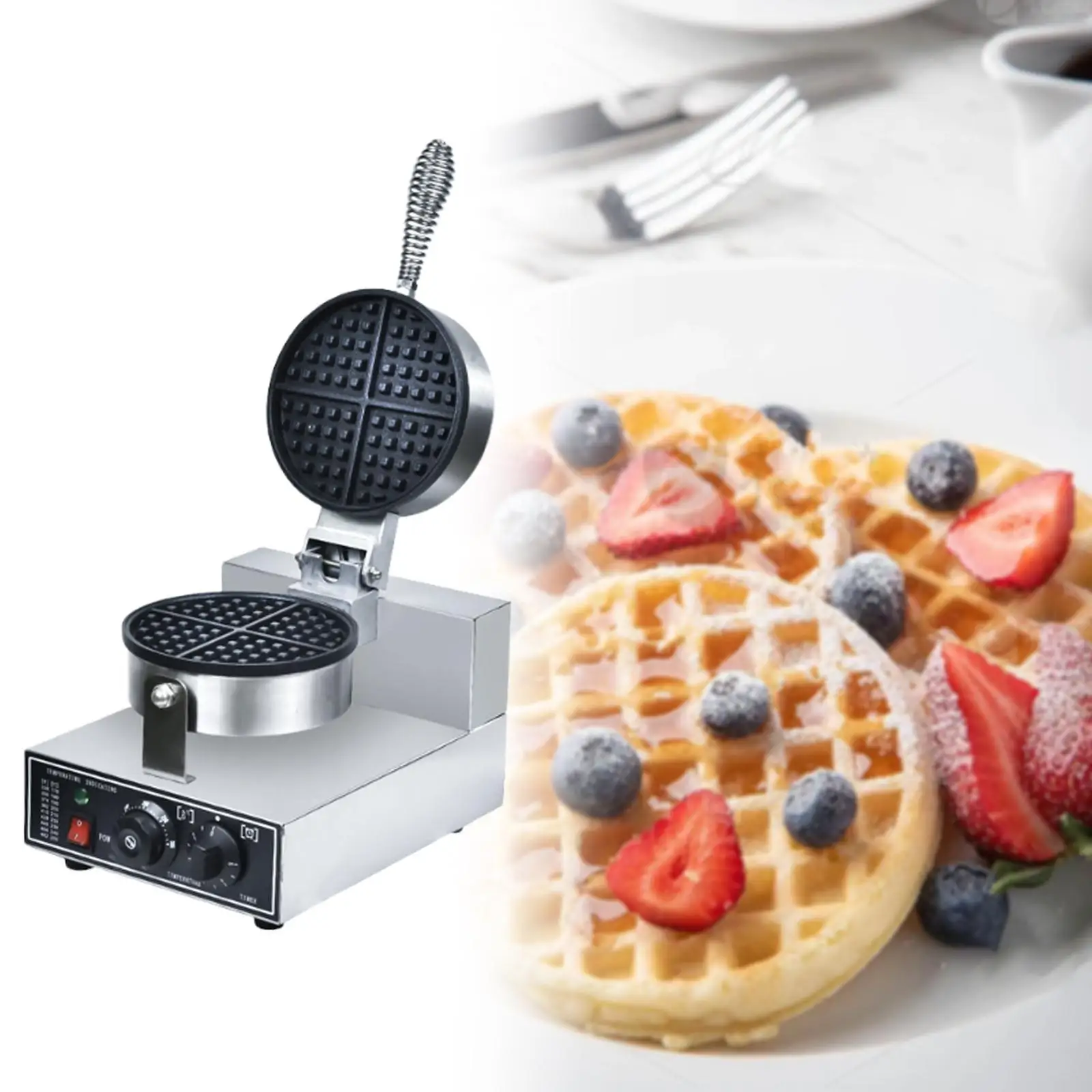 Waffle Maker Multifunctional Breakfast Machine Baking Pan Snack Maker for Restaurant Bakery Snack Bar Home Kitchen Food Stall
Waffle Maker Multifunctional Breakfast Machine Baking Pan Snack Maker for Restaurant Bakery Snack Bar Home Kitchen Food Stall