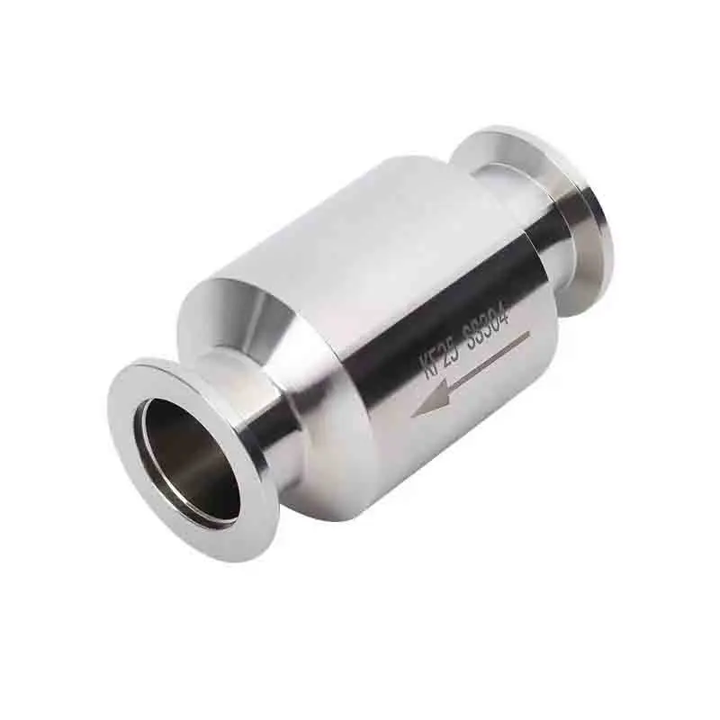 High Precision Customized 304 Stainless Steel Vacuum KF Snap On One-Way Valve Check Valve Cnc Turning Machining
High Precision Customized 304 Stainless Steel Vacuum KF Snap On One-Way Valve Check Valve Cnc Turning Machining