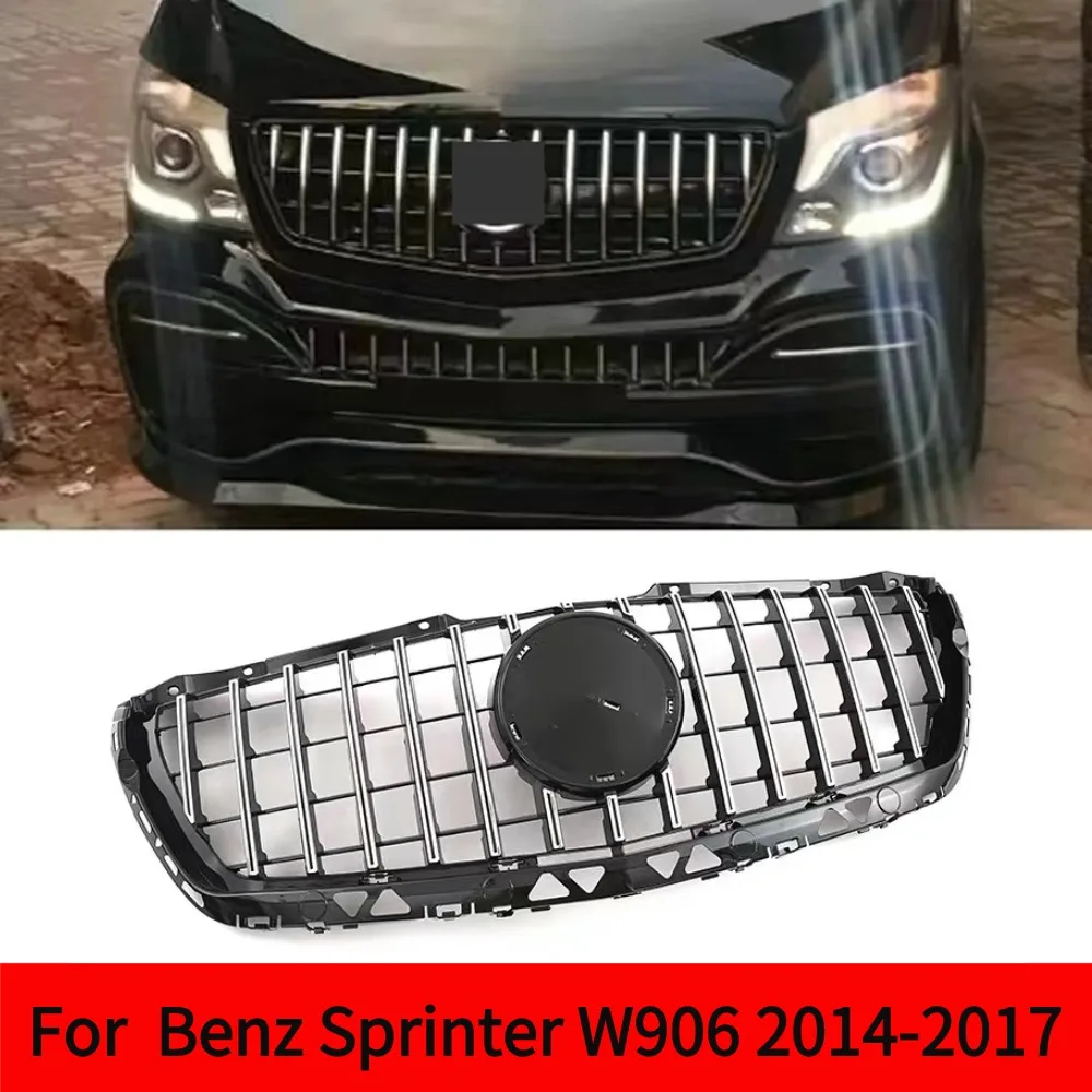 W906 GT Style Black/ Silver Front Bumper Grill For Mercedes Benz Sprinter W906 facelift Racing Grille 2014-2017
W906 GT Style Black/ Silver Front Bumper Grill For Mercedes Benz Sprinter W906 facelift Racing Grille 2014-2017