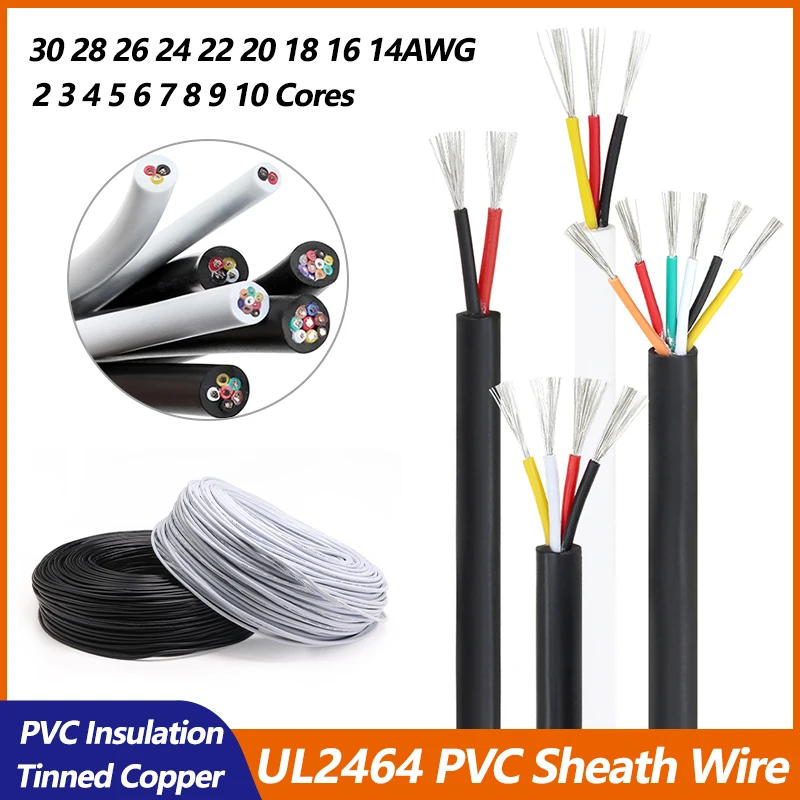 UL2464 Sheathed Wire 30 28 26 24 22 20 18 16 14 AWG PVC Insulation Channel Sheath 2 3 4 5 6 7 8 9 10 Cores Signal Control Cable
UL2464 Sheathed Wire 30 28 26 24 22 20 18 16 14 AWG PVC Insulation Channel Sheath 2 3 4 5 6 7 8 9 10 Cores Signal Control Cable