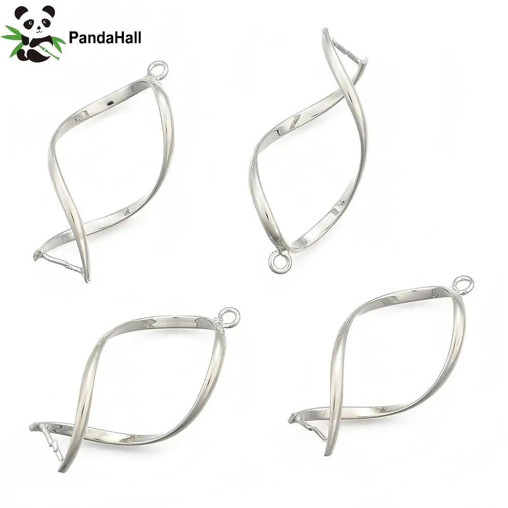 PandaHall 20Pcs Brass Pinch Bails, Ice Pick Pinch Bails for Pendant Making, Platinum, 36x16x2mm, Hole: 1.5mm, Pin: 0.5mm
PandaHall 20Pcs Brass Pinch Bails, Ice Pick Pinch Bails for Pendant Making, Platinum, 36x16x2mm, Hole: 1.5mm, Pin: 0.5mm