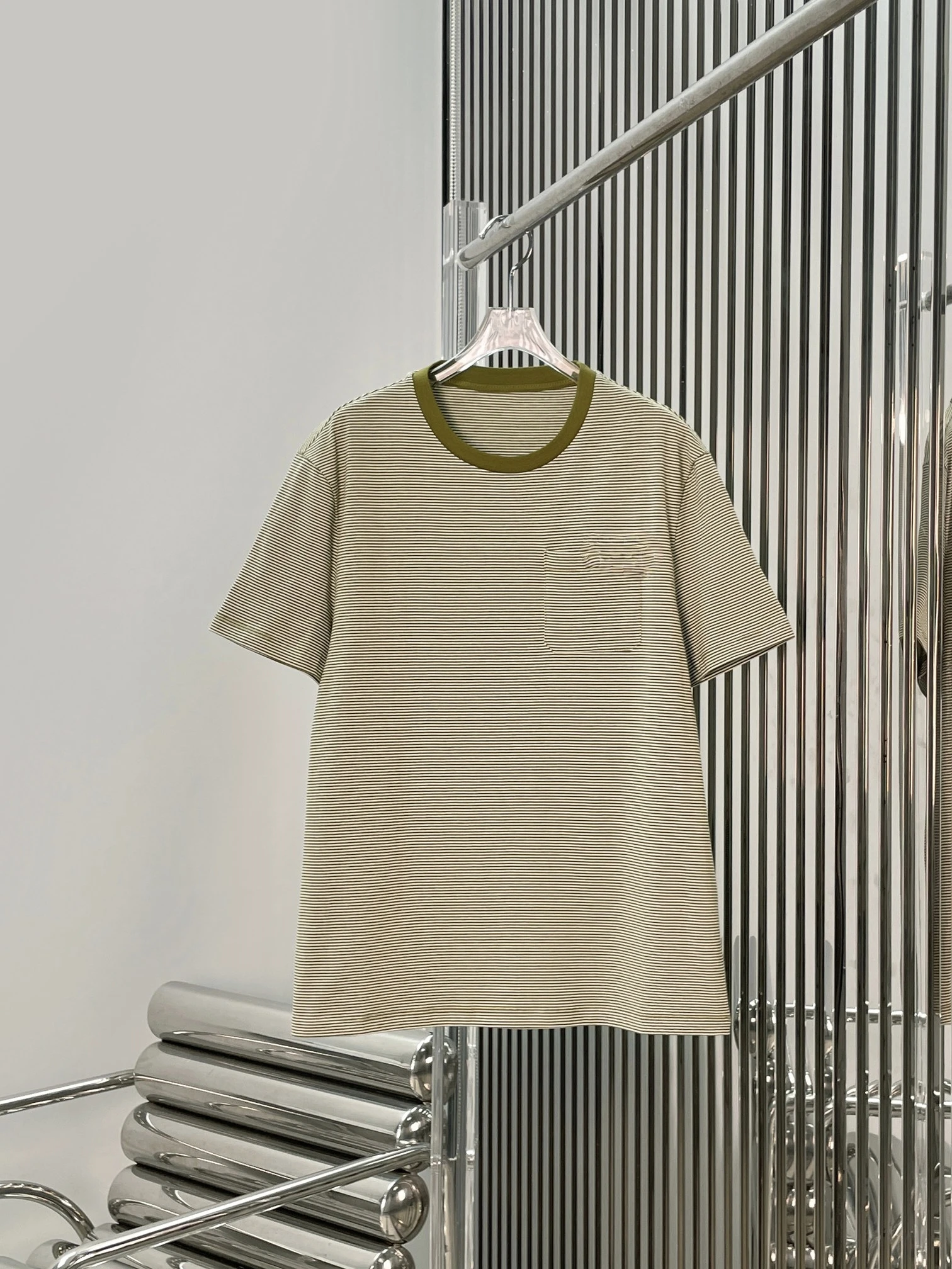 Slimming round Neck Short Sleeve T-Shirt Women's Preppy Color Block Striped Anti-Aging Elegant Cotton Casual Summer Top
Slimming round Neck Short Sleeve T-Shirt Women's Preppy Color Block Striped Anti-Aging Elegant Cotton Casual Summer Top