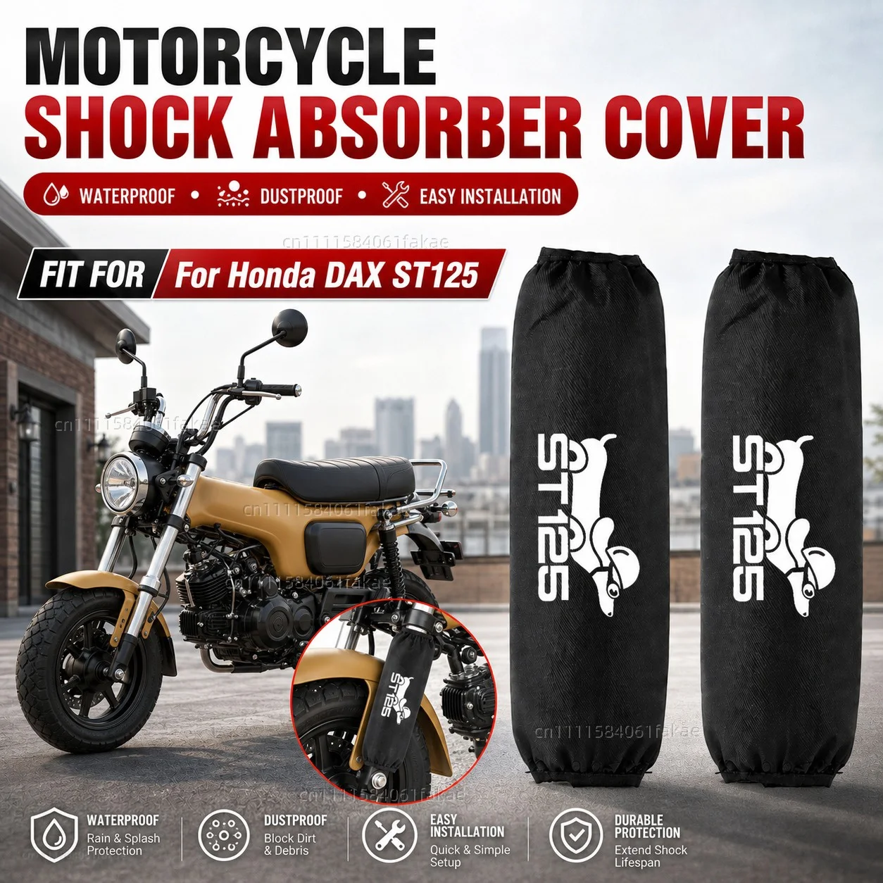 For Honda DAX ST125 ST 125 Motorcycle Rear Shock Absorber Protector Cover 270mm 350mm Suspension Protection Guard Dustproof
For Honda DAX ST125 ST 125 Motorcycle Rear Shock Absorber Protector Cover 270mm 350mm Suspension Protection Guard Dustproof