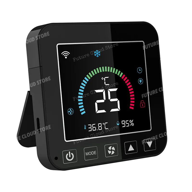 NEO Graffiti WiFi Smart Temperature and Humidity Color Screen Infrared Thermostat Air Conditioning Thermostat Screen Display
NEO Graffiti WiFi Smart Temperature and Humidity Color Screen Infrared Thermostat Air Conditioning Thermostat Screen Display