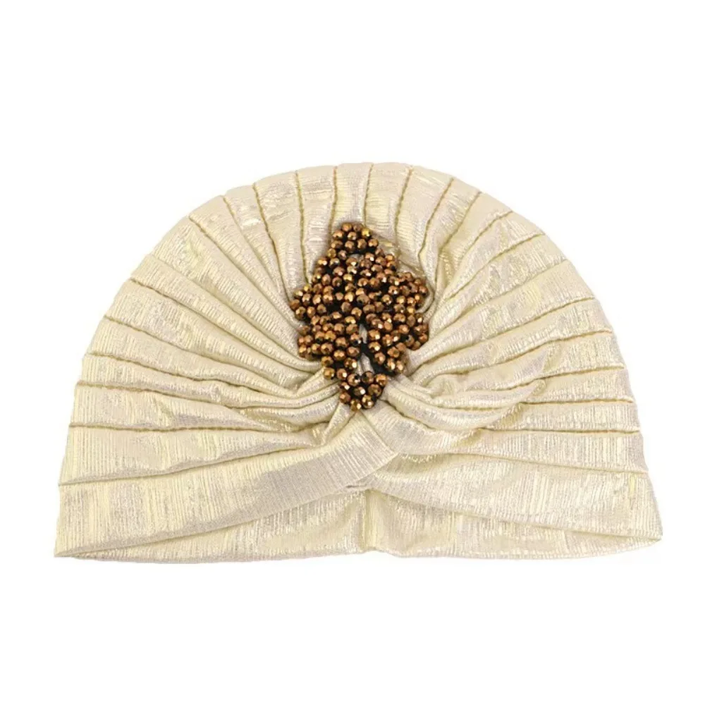 Top Knot Arab National Hat Elastic Stretch Beaded Retro Pleated Headscarf Hat Turban Solid Color Gilded Indian Hat
Top Knot Arab National Hat Elastic Stretch Beaded Retro Pleated Headscarf Hat Turban Solid Color Gilded Indian Hat