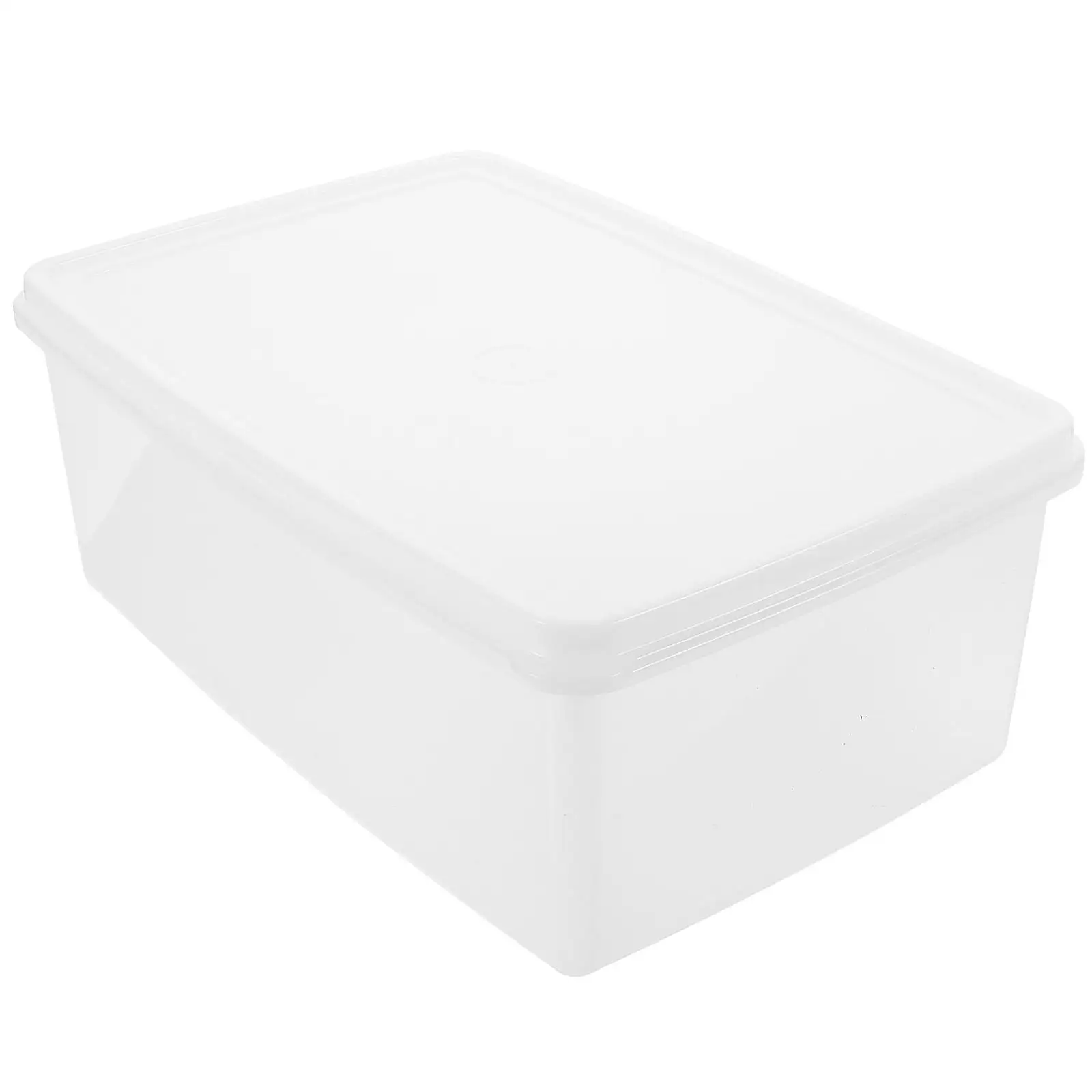 2.1L Single Layer Plastic Crisper Rectangular Transparent Storage Box Dry Food Storage Container with Lid for Home Kitchen Bar
2.1L Single Layer Plastic Crisper Rectangular Transparent Storage Box Dry Food Storage Container with Lid for Home Kitchen Bar