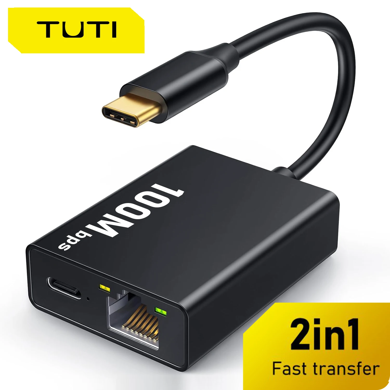 Ethernet-адаптер TUTI 100 Мбит/с, Ethernet-адаптер USB C — RJ45, подходит для Google TV HD/4K, ноутбуков, планшетов и других устройств, 2 упаковки
Ethernet-адаптер TUTI 100 Мбит/с, Ethernet-адаптер USB C — RJ45, подходит для Google TV HD/4K, ноутбуков, планшетов и других устройств, 2 упаковки