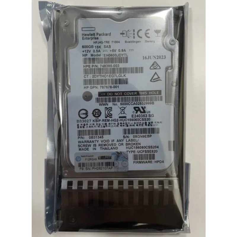 785103-B21 785409-001 for HP 600GB 12G 15K 2.5" SAS Hard Drive HDD
785103-B21 785409-001 for HP 600GB 12G 15K 2.5" SAS Hard Drive HDD