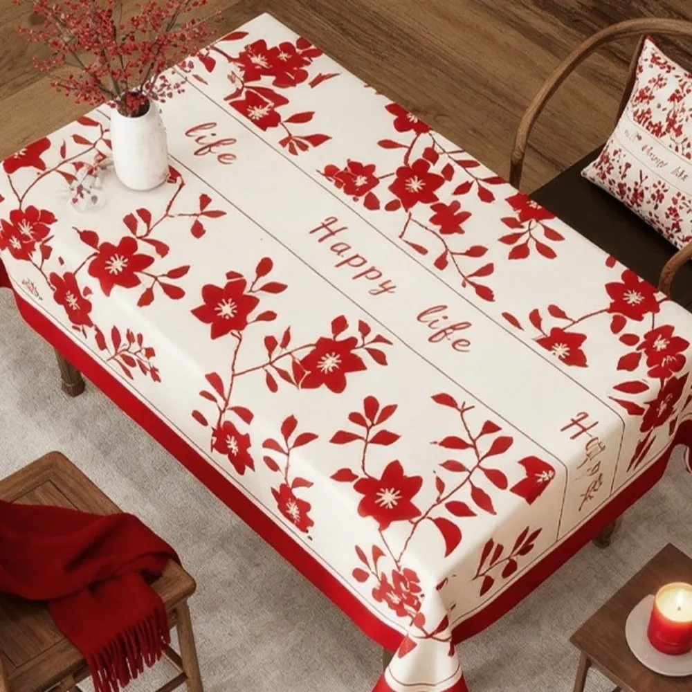 Waterproof New Year Tablecloth Light Luxury Stain Resistant Table Runner Cartoon Rectangle Coffee Table Mat Dining Table
Waterproof New Year Tablecloth Light Luxury Stain Resistant Table Runner Cartoon Rectangle Coffee Table Mat Dining Table