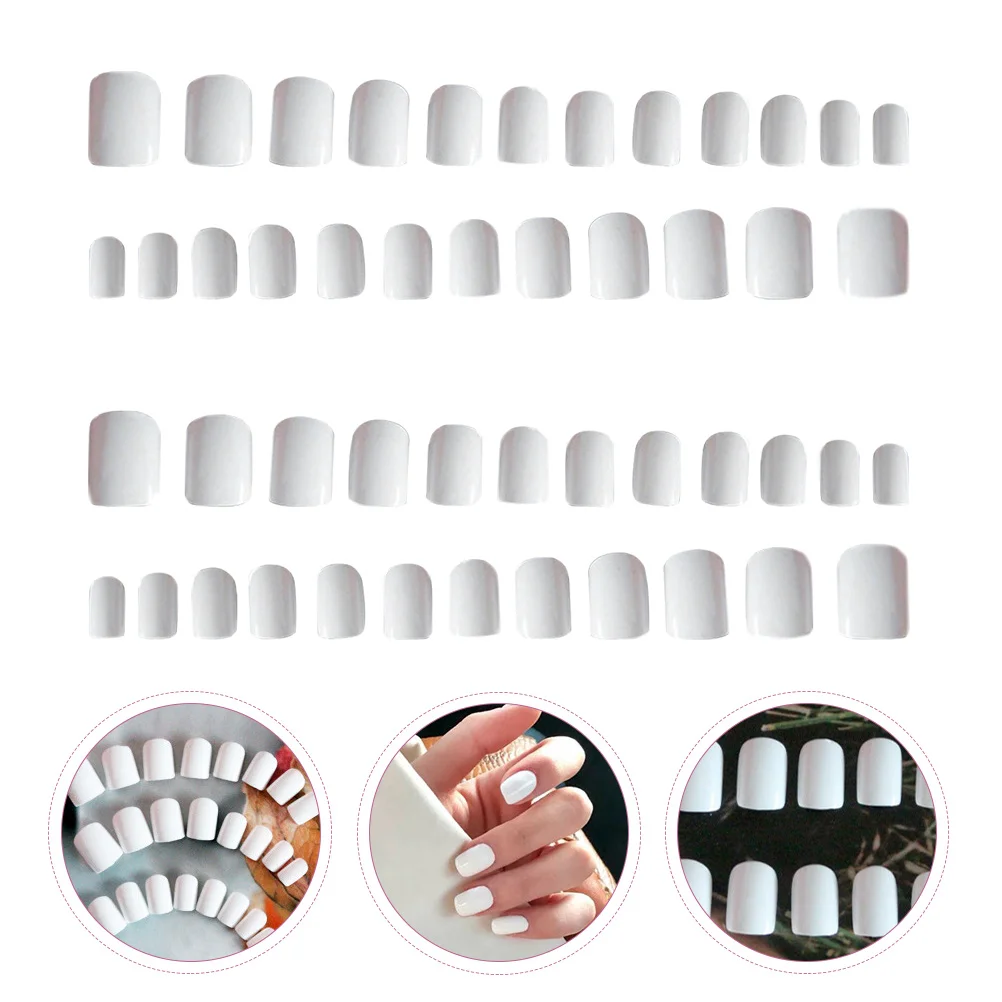 2 Boxes White Nail Fake Nails Wearable Female Lovely Manicure Fine Resin Art Patches Tips for Lady Miss False Covers
2 Boxes White Nail Fake Nails Wearable Female Lovely Manicure Fine Resin Art Patches Tips for Lady Miss False Covers