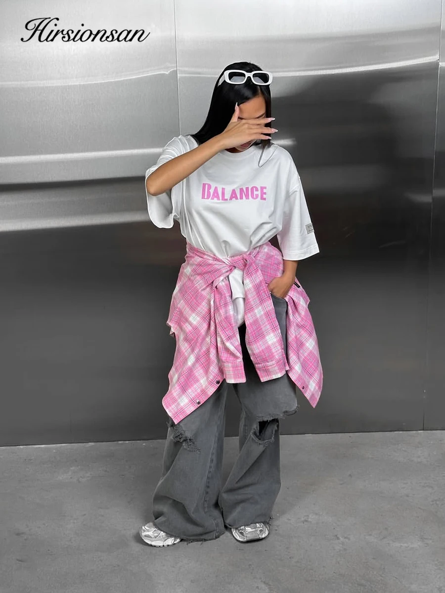 Hirsionsan Vintage Letter Printed T Shirt Women Summer Cotton Soft Short Sleeve Casual Tee Female Oversized Higt Street Tops
Hirsionsan Vintage Letter Printed T Shirt Women Summer Cotton Soft Short Sleeve Casual Tee Female Oversized Higt Street Tops