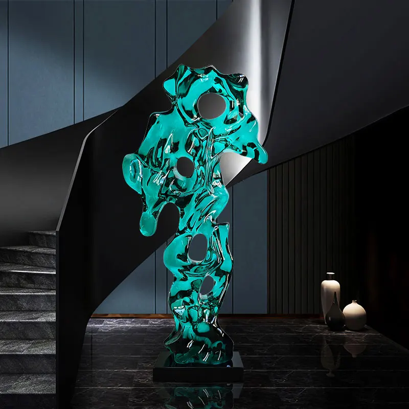 Hotel living room abstract artwork soft decoration sculpture ornament transparent resin Taihu stone entrance
Hotel living room abstract artwork soft decoration sculpture ornament transparent resin Taihu stone entrance