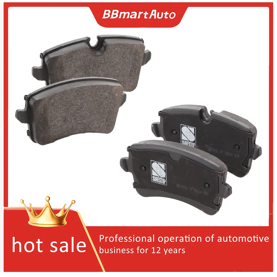4H0698451A Rear brake pads For Audi A6 Quattro S6 A8 S8 A7 RS7 S7 RS5 BBmartAuto
4H0698451A Rear brake pads For Audi A6 Quattro S6 A8 S8 A7 RS7 S7 RS5 BBmartAuto