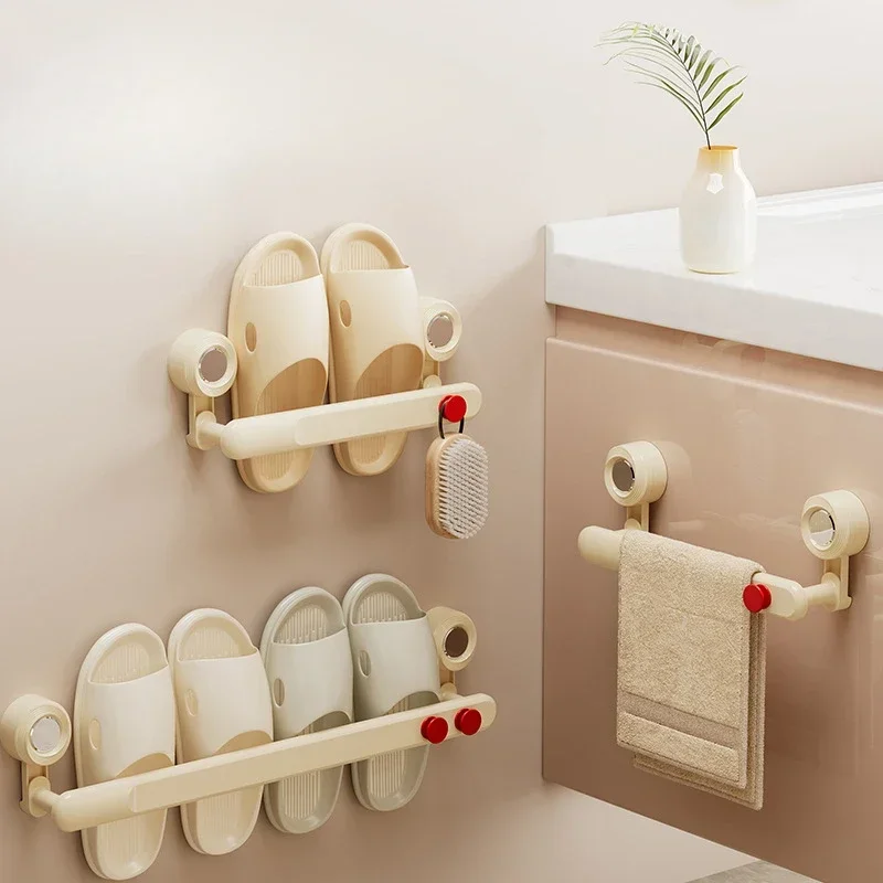 Bathroom Towel Holder White Without Drilling Bathroom Suction Cup Towel Rack Towel Bar Perforation-Free Shoe Rack Storage Rack
Bathroom Towel Holder White Without Drilling Bathroom Suction Cup Towel Rack Towel Bar Perforation-Free Shoe Rack Storage Rack