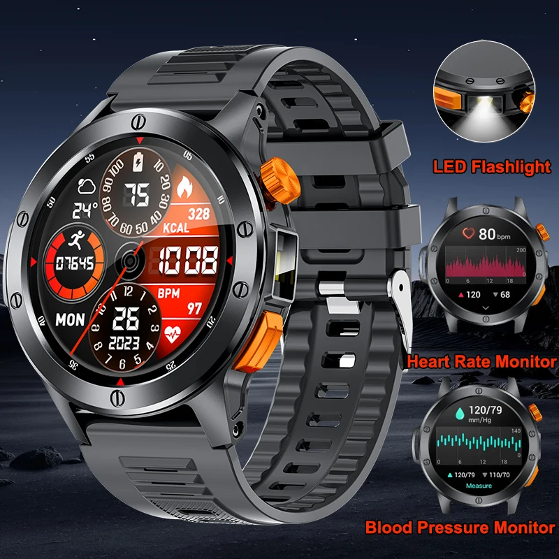 LIGE Men Smart Watch LED Flashlight 100+ Sports Mode Voice Assistant Waterproof Watches Bluetooth Call Outdoor Smartwatch 2025
LIGE Men Smart Watch LED Flashlight 100+ Sports Mode Voice Assistant Waterproof Watches Bluetooth Call Outdoor Smartwatch 2025