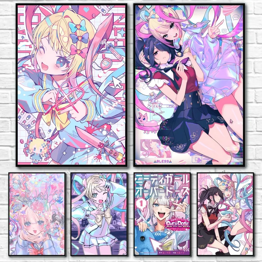 Anmie N-Needy Girl O-Overdose Game Poster Sticky Wall Art Printing Waterproof Home Living Bed Room Bar Aesthetic Decor
Anmie N-Needy Girl O-Overdose Game Poster Sticky Wall Art Printing Waterproof Home Living Bed Room Bar Aesthetic Decor