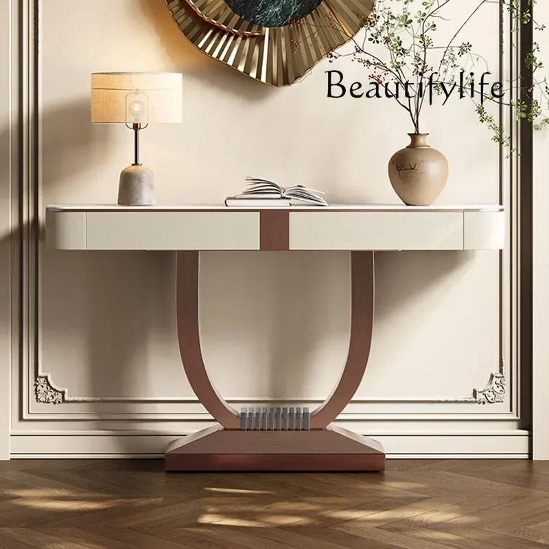 Unique Decor Console Table Elegant Luxury Drawer Design Corner Table Modern Simple Console Ingresso Furniture Living Room 
Unique Decor Console Table Elegant Luxury Drawer Design Corner Table Modern Simple Console Ingresso Furniture Living Room