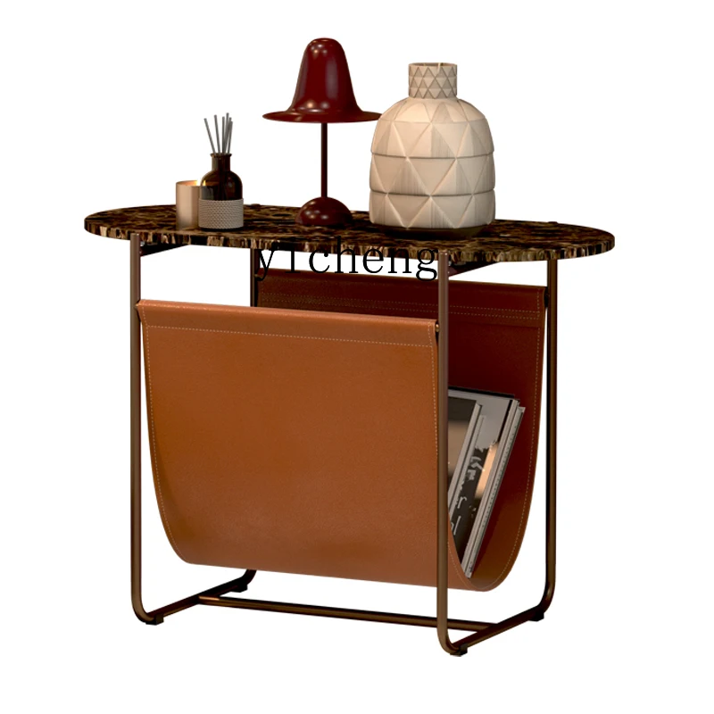 Tqh Light Luxury Book Shelf Marble Side Table Modern Leather Side Table Rose Gold Stainless Steel Bedside Table
Tqh Light Luxury Book Shelf Marble Side Table Modern Leather Side Table Rose Gold Stainless Steel Bedside Table
