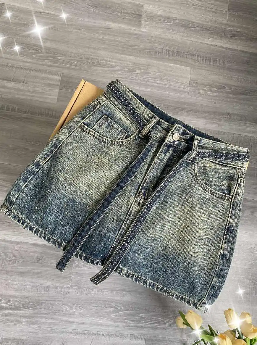 Women Blue A-line Denim Skirt Vintage Y2k High Waist Mini Cowboy Skirt Harajuku Aesthetic Jean Short Skirts 2000s Clothes Summer
Women Blue A-line Denim Skirt Vintage Y2k High Waist Mini Cowboy Skirt Harajuku Aesthetic Jean Short Skirts 2000s Clothes Summer