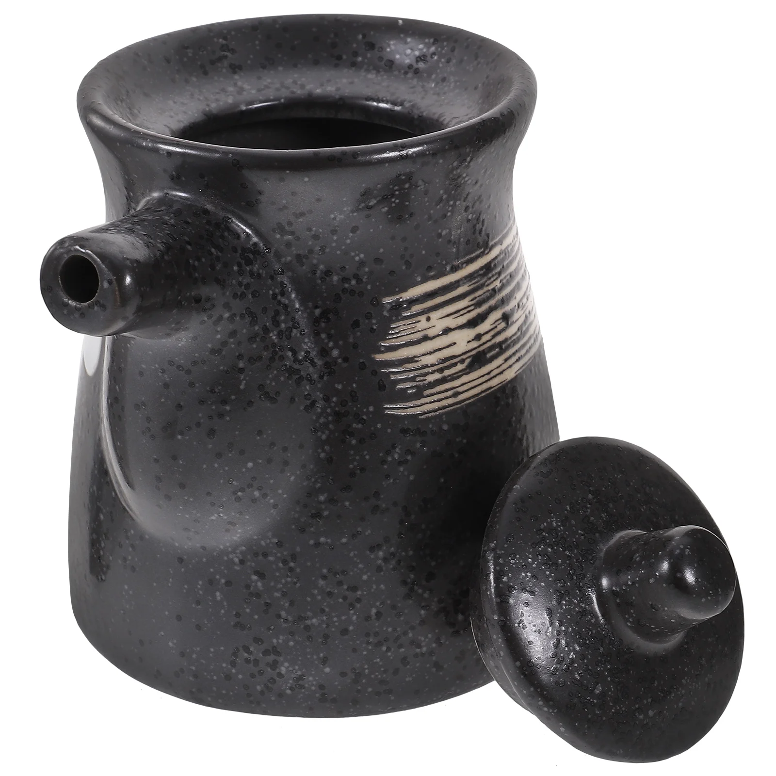 Horizontal Soy Sauce Bottle Cooking Oil Container with Strainer Dispensing Dispenser for Kitchen Ceramic Japanese Pot Tool
Horizontal Soy Sauce Bottle Cooking Oil Container with Strainer Dispensing Dispenser for Kitchen Ceramic Japanese Pot Tool