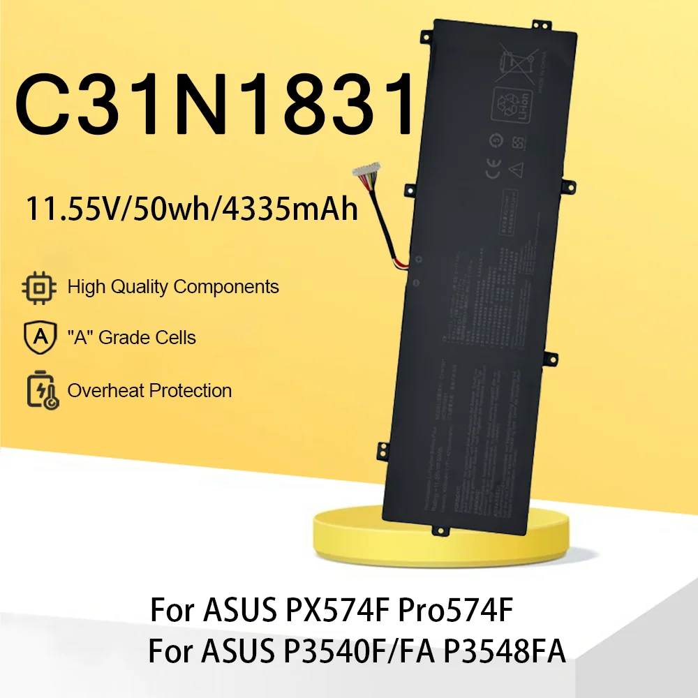 C31N1831 Аккумулятор для ноутбука ASUS PX574F Pro574F P3540F/FA P3548FA P574FA PE574FA
C31N1831 Аккумулятор для ноутбука ASUS PX574F Pro574F P3540F/FA P3548FA P574FA PE574FA