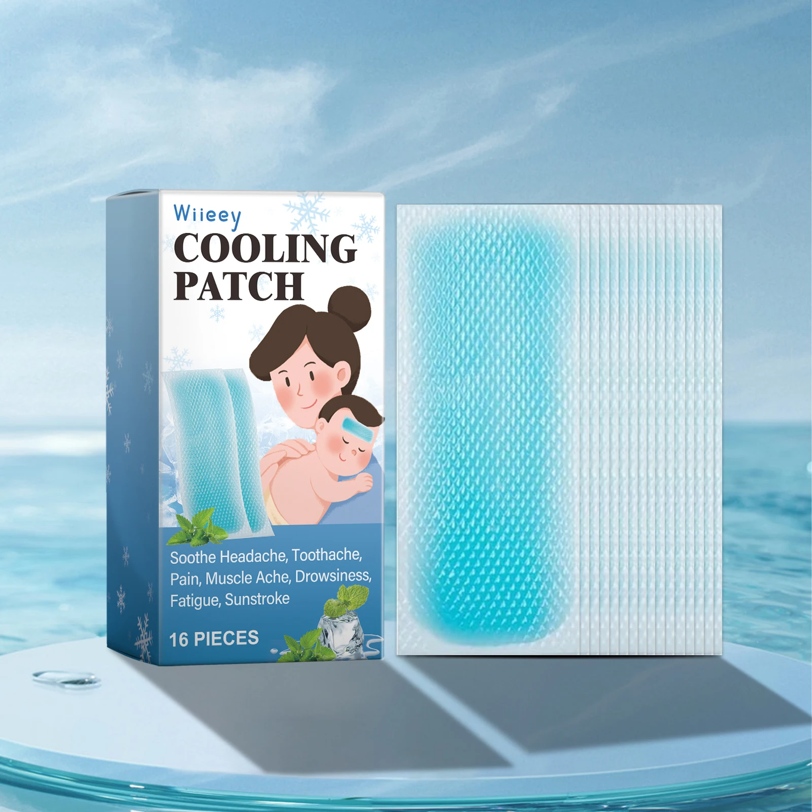 16pcs Kids Cooling Patches Skin Friendly Physical Cooling Gel Patches Summer Gentle Heat Relief Headache Soothing
16pcs Kids Cooling Patches Skin Friendly Physical Cooling Gel Patches Summer Gentle Heat Relief Headache Soothing