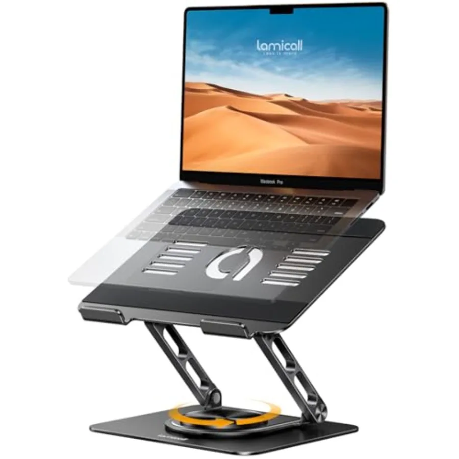 Adjustable Laptop Stand for Desk - 360 Rotating Base Ergonomic Computer Stand Aluminum Laptop Riser for Mothers Day fits MacBoo
Adjustable Laptop Stand for Desk - 360 Rotating Base Ergonomic Computer Stand Aluminum Laptop Riser for Mothers Day fits MacBoo