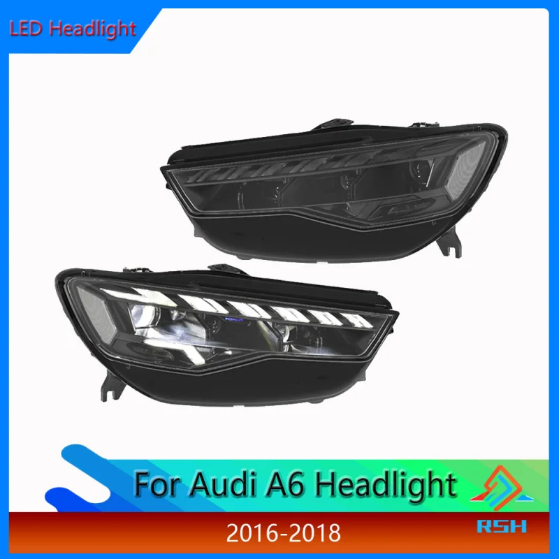 For Audi A6 Headlight Assembly 2016-2018 Models Modified With Hella-Style Scanning LED Daytime Running Light And Laser Projector
For Audi A6 Headlight Assembly 2016-2018 Models Modified With Hella-Style Scanning LED Daytime Running Light And Laser Projector