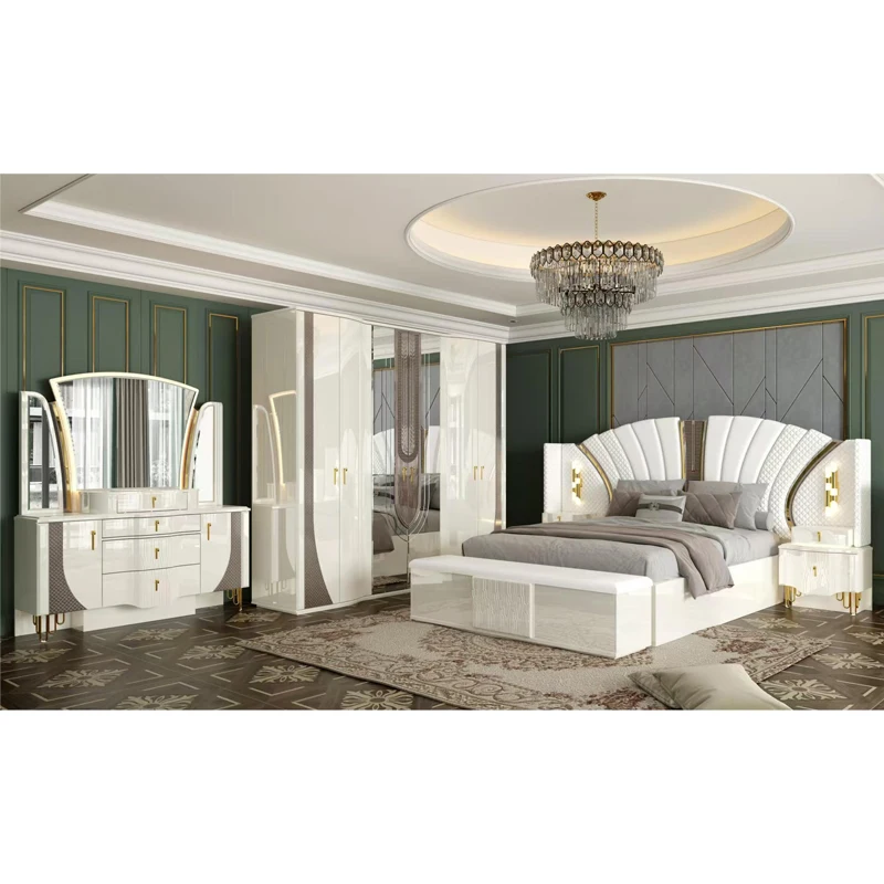 &White Home Wooden Leather Queen Bed Set Villa Master Room Wood King Size Mdf Modern Luxury Full Bedroom Sets Furniture
&White Home Wooden Leather Queen Bed Set Villa Master Room Wood King Size Mdf Modern Luxury Full Bedroom Sets Furniture