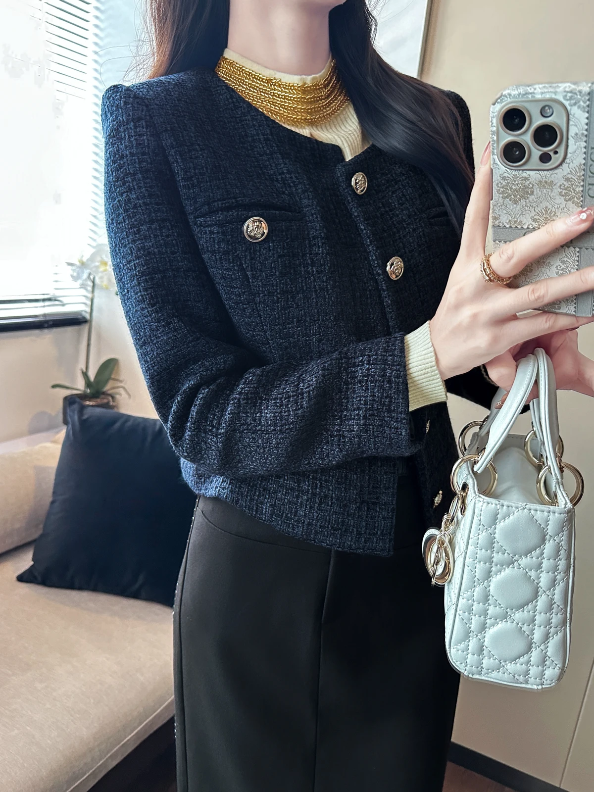 Модное синее зимнее пальто You See Orange Peel для женщин, утепленное, с длинными рукавами, круглым вырезом, для повседневной носки
Модное синее зимнее пальто You See Orange Peel для женщин, утепленное, с длинными рукавами, круглым вырезом, для повседневной носки