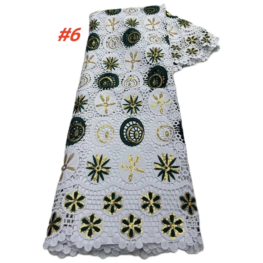 2026 High Quality African Water Soluble Lace Fabrics Nigerian Guipure Cord Lace Fabric For Women Dress Wedding
2026 High Quality African Water Soluble Lace Fabrics Nigerian Guipure Cord Lace Fabric For Women Dress Wedding