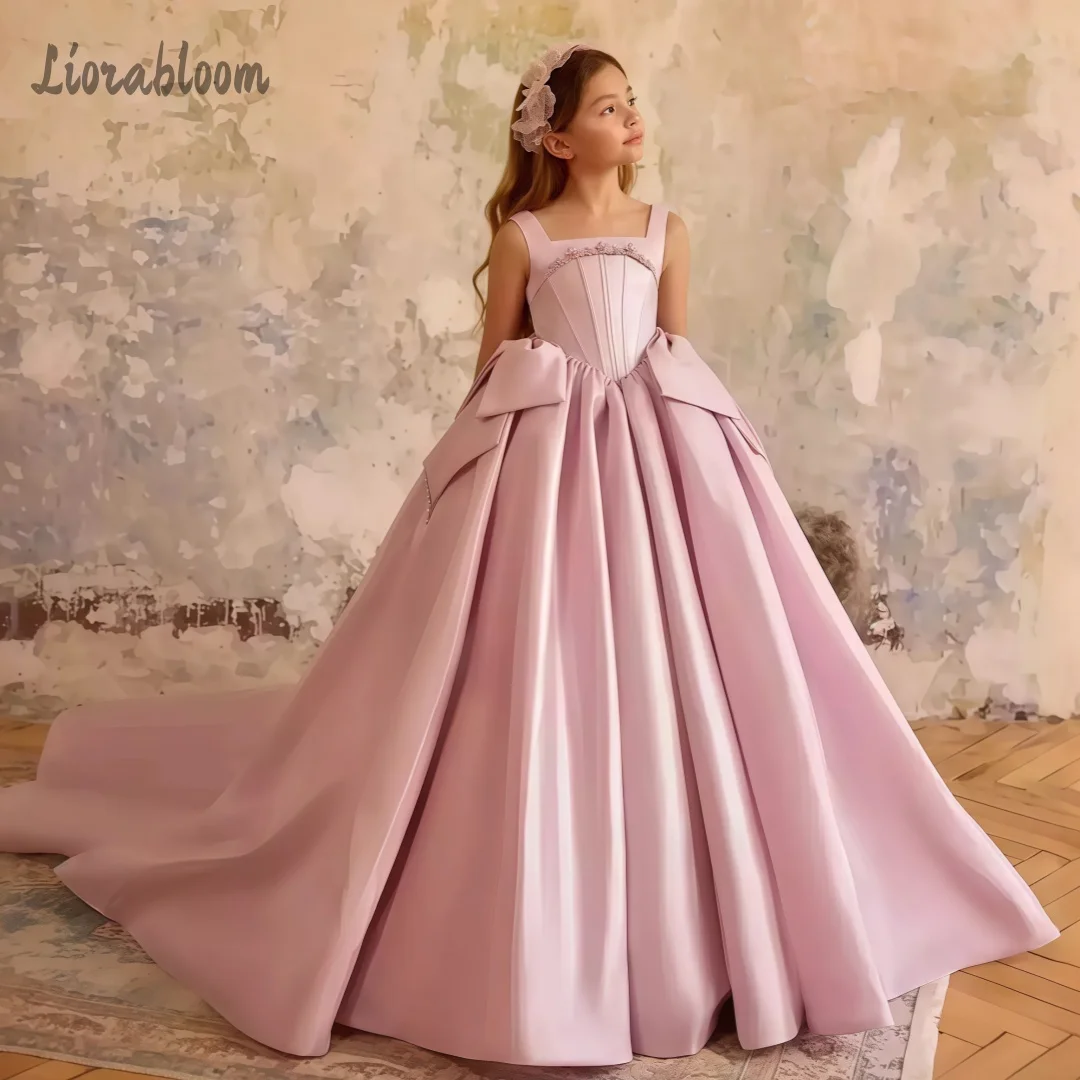 Customized Flower Girl Dress Diamond-Embellished Elegant Gown A-Line Spaghetti-Strap Dress Wedding Party Attire свадебное платье
Customized Flower Girl Dress Diamond-Embellished Elegant Gown A-Line Spaghetti-Strap Dress Wedding Party Attire свадебное платье