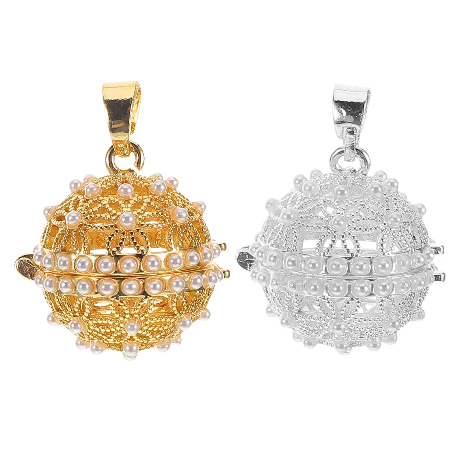 2Pcs Hollow Pearl Aromatherapy Locket Pendants Ancient Style Diffuser Cage Charms DIY Necklace Bracelet Keychain Jewelry Making
2Pcs Hollow Pearl Aromatherapy Locket Pendants Ancient Style Diffuser Cage Charms DIY Necklace Bracelet Keychain Jewelry Making
