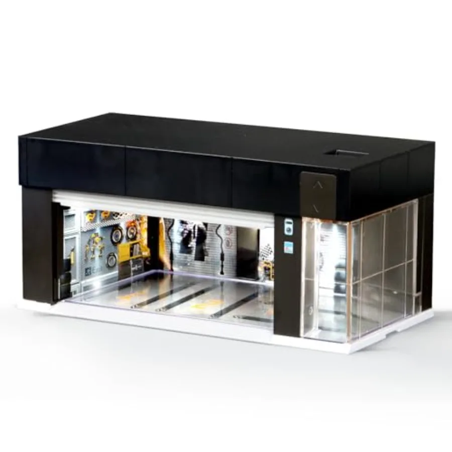 1/64 Scale Diecast Display Case for Hot Wheel Storage with LED Lights, Stackable Electric Garage with Voice Control, 3 Replacea
1/64 Scale Diecast Display Case for Hot Wheel Storage with LED Lights, Stackable Electric Garage with Voice Control, 3 Replacea