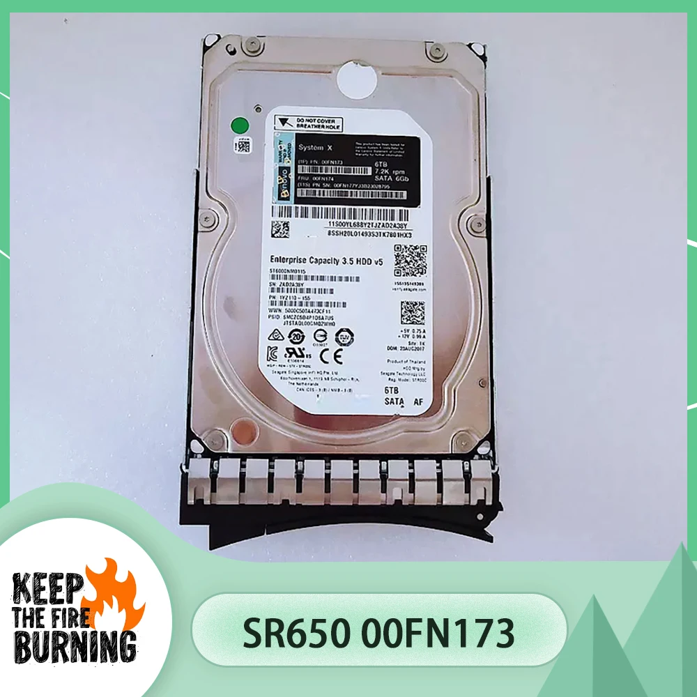 For IBM 3650 M5 SR650 00FN173 00FN174 7.2K 6TB SATA Server Hard Drive 3.5''
For IBM 3650 M5 SR650 00FN173 00FN174 7.2K 6TB SATA Server Hard Drive 3.5''