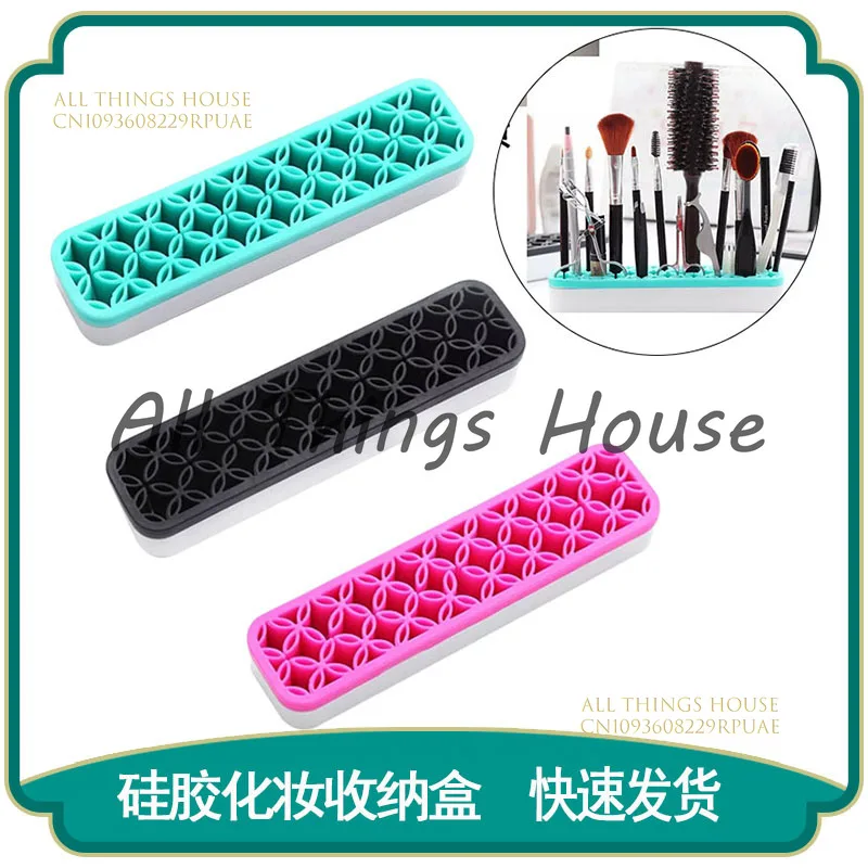European Makeup Pen Storage Box, Silicone Brush Drying Makeup Tool Storage Rack.
European Makeup Pen Storage Box, Silicone Brush Drying Makeup Tool Storage Rack.