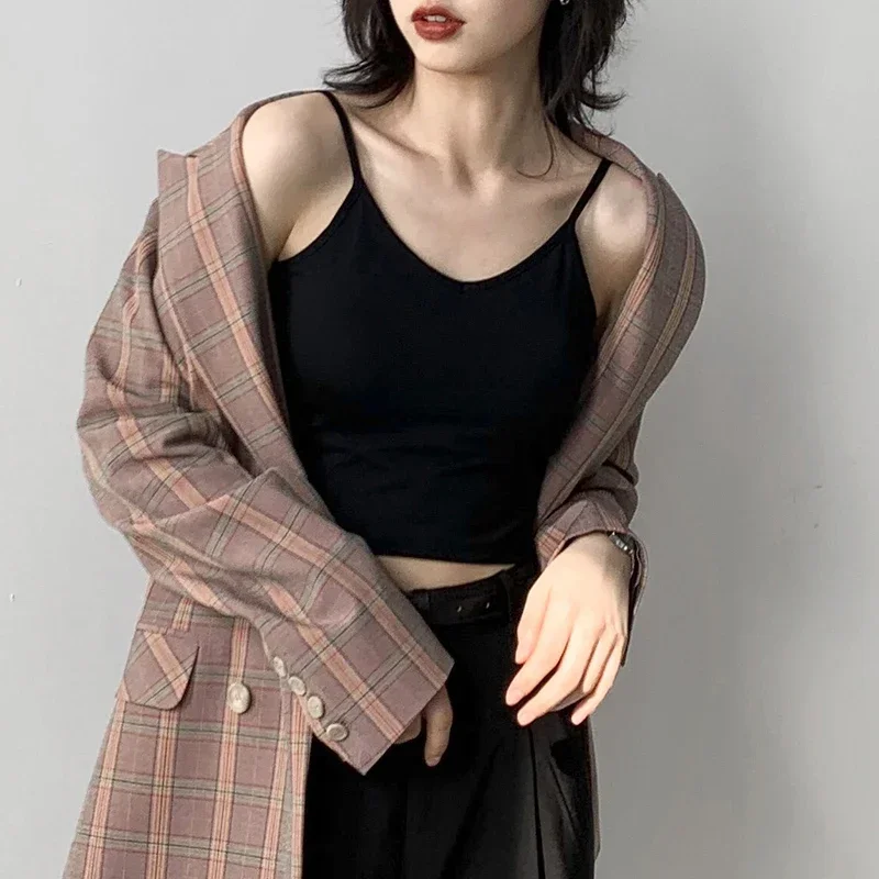 CHIC VEN Women Tank Crop Top Underwear Female Crop Tops Sexy Lingerie Intimates Fashion Padded Camisole Lady Spring Summer 2022 
CHIC VEN Women Tank Crop Top Underwear Female Crop Tops Sexy Lingerie Intimates Fashion Padded Camisole Lady Spring Summer 2022