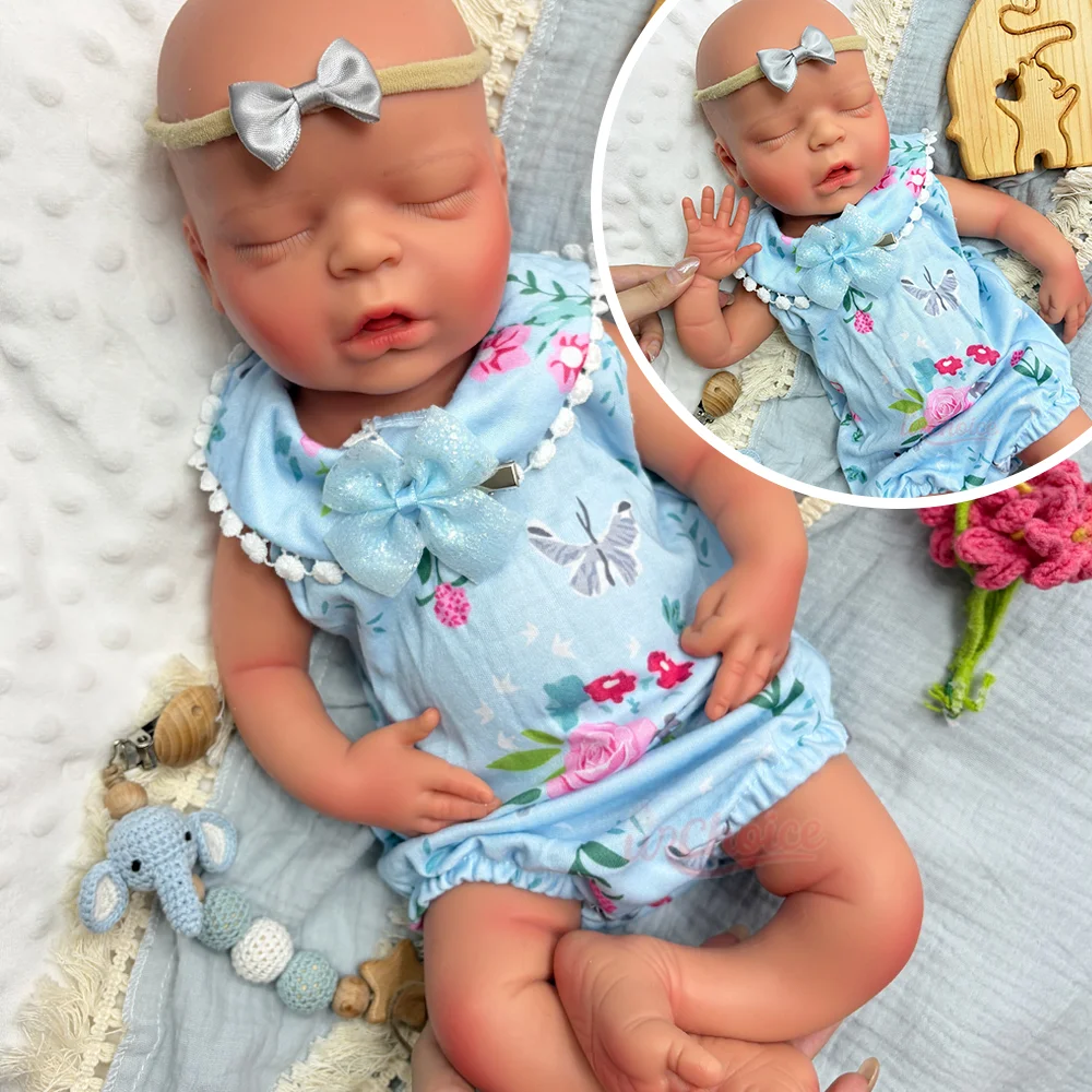 18Inch Realistic Reborn Baby Girl Doll Hand Painted Veins Full Silicone Reborn Doll Pacifier Gift For Her Christmas Collection
18Inch Realistic Reborn Baby Girl Doll Hand Painted Veins Full Silicone Reborn Doll Pacifier Gift For Her Christmas Collection