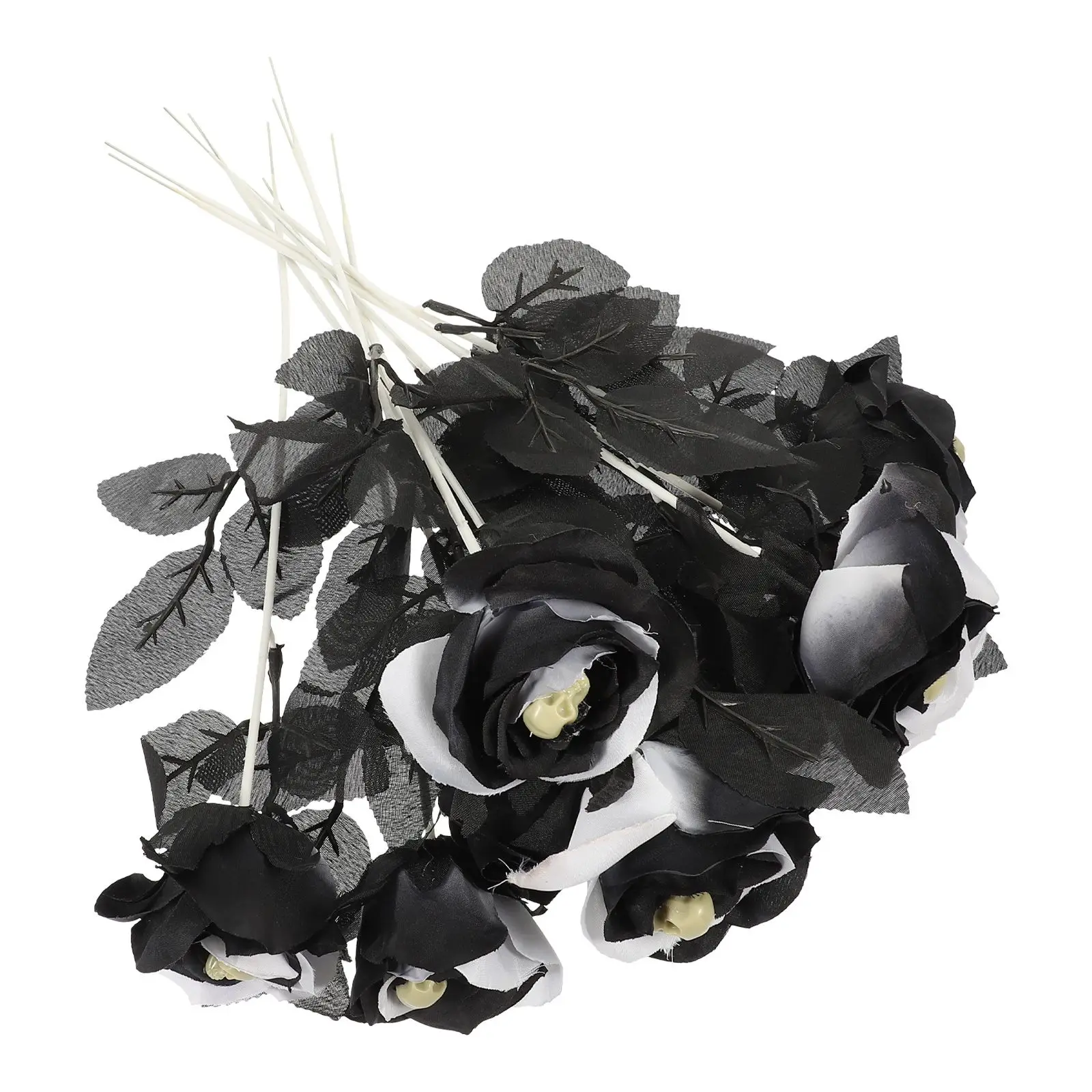 10 Pcs Skull Rose Decor Polyester Plastic Halloween Room Store Party Fake Flowers Arrangement Props
10 Pcs Skull Rose Decor Polyester Plastic Halloween Room Store Party Fake Flowers Arrangement Props
