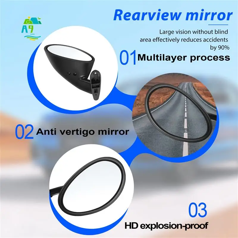 A09E-California Style Left & Right Car Classic Retro Door Wing Side Mirror Rearview Vintage Matte Universal Black
A09E-California Style Left & Right Car Classic Retro Door Wing Side Mirror Rearview Vintage Matte Universal Black