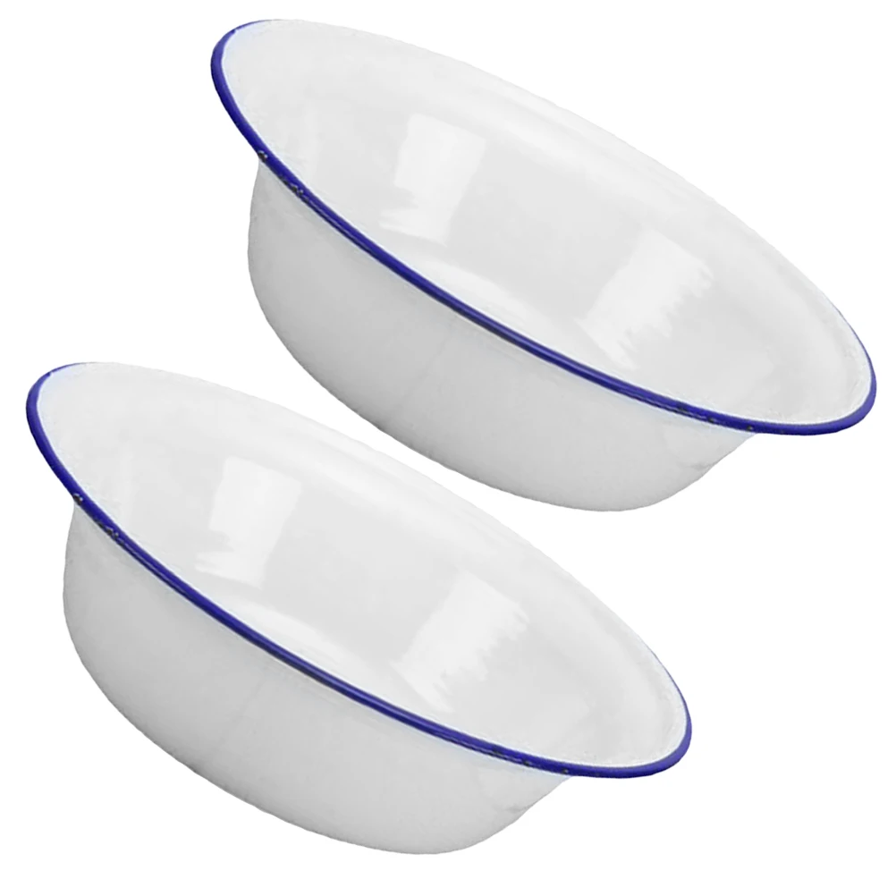 2 Pcs Enamel Bowl 20cm White Deep Type Soup Kitchen Holder Retro Basin Thickened Design Enamelware Storage
2 Pcs Enamel Bowl 20cm White Deep Type Soup Kitchen Holder Retro Basin Thickened Design Enamelware Storage