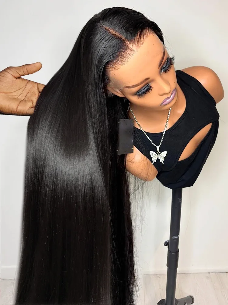 40 Inch Bone Straight Human Hair Wig 13x4 13x6 HD Transparent Lace Front Wig 250 Density Smooth Straight Lace Frontal Wig For Black Women
40 Inch Bone Straight Human Hair Wig 13x4 13x6 HD Transparent Lace Front Wig 250 Density Smooth Straight Lace Frontal Wig For Black Women
